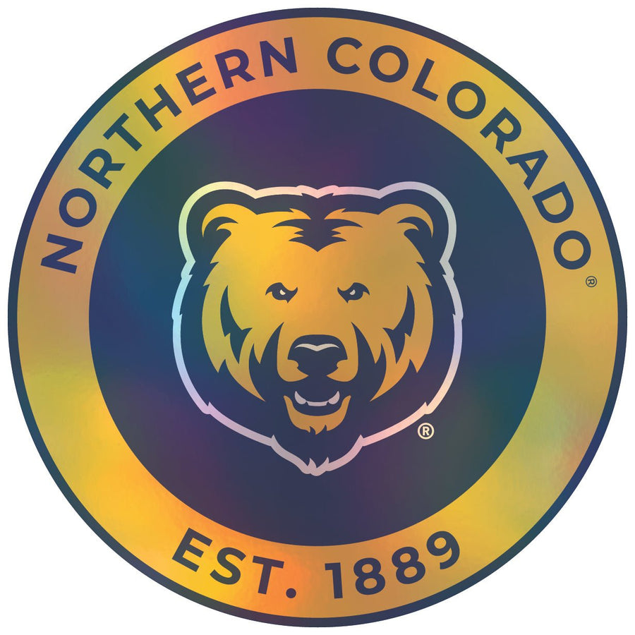 Northern Colorado Bears Holographic Vinyl Decal Sticker Officially Licensed Collegiate Product Image 1