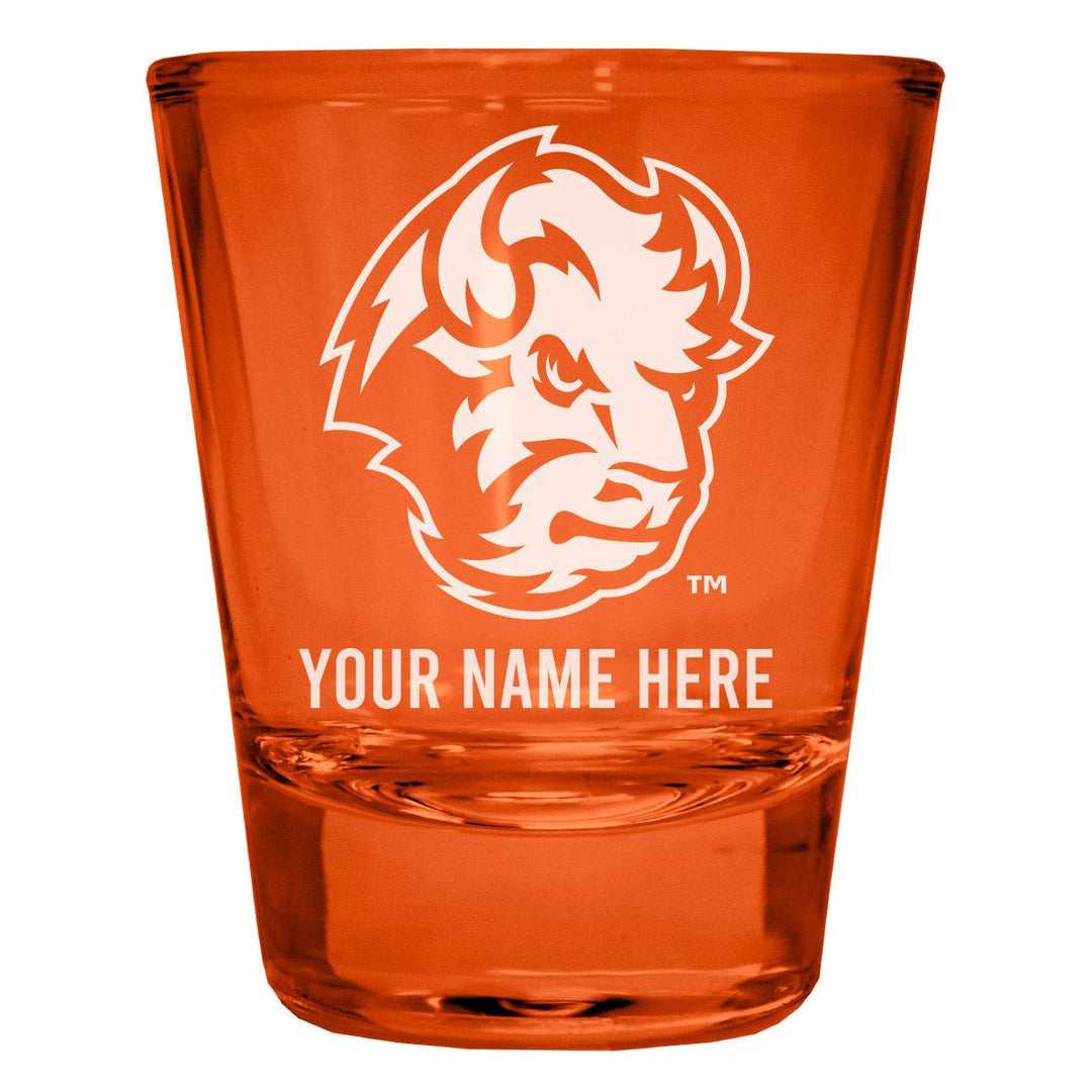 North Dakota State Bison Customizable Engraved Full Color 2oz Shot Glass Officially Licensed Collegiate Product Image 3