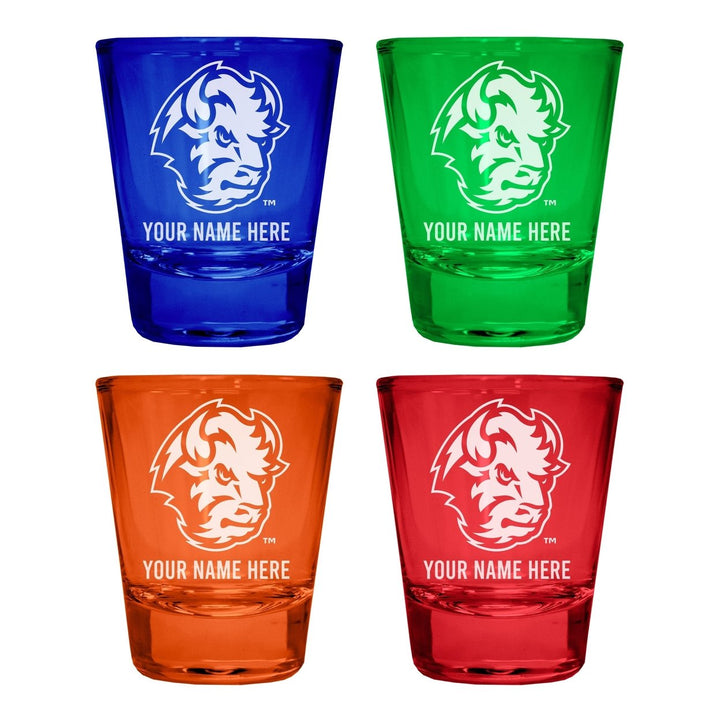 North Dakota State Bison Customizable Engraved Full Color 2oz Shot Glass Officially Licensed Collegiate Product Image 4