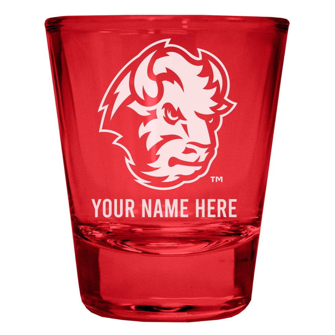 North Dakota State Bison Customizable Engraved Full Color 2oz Shot Glass Officially Licensed Collegiate Product Image 4