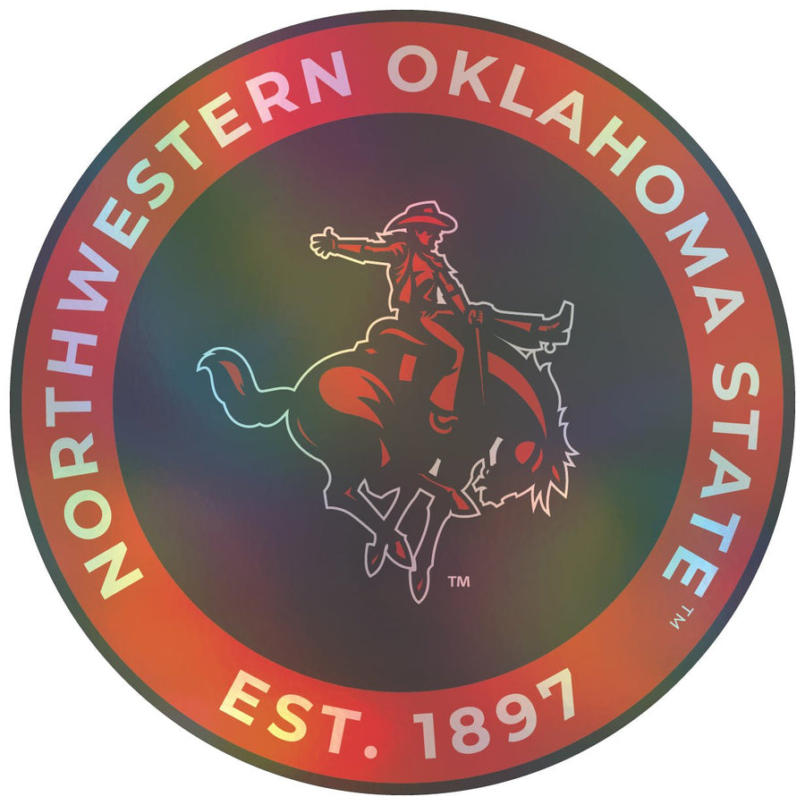 Northwestern Oklahoma State University Holographic Vinyl Decal Sticker Officially Licensed Collegiate Product Image 1