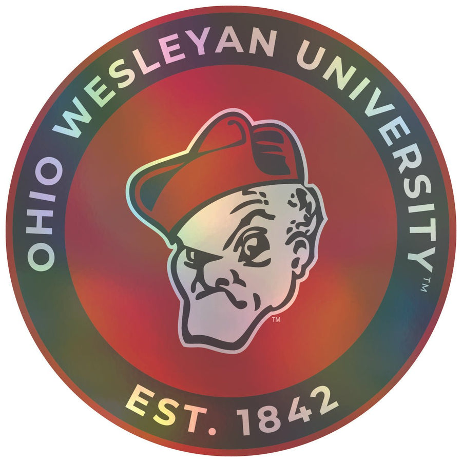 Ohio Wesleyan University Holographic Vinyl Decal Sticker Officially Licensed Collegiate Product Image 1