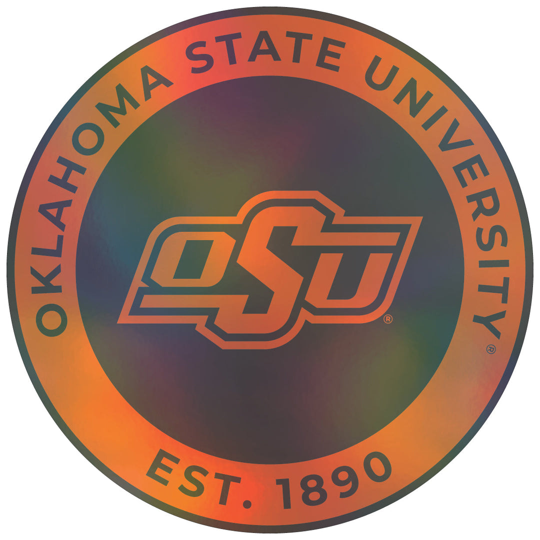 Oklahoma State Cowboys Holographic Vinyl Decal Sticker Officially Licensed Collegiate Product Image 1