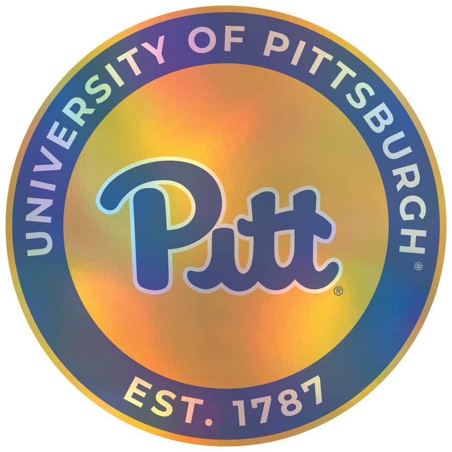 Pittsburgh Panthers Holographic Vinyl Decal Sticker Officially Licensed Collegiate Product Image 1