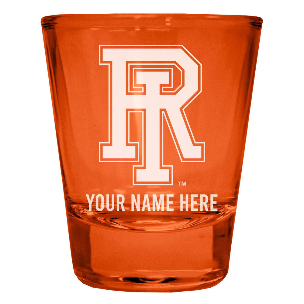 Rhode Island University Customizable Engraved Full Color 2oz Shot Glass Officially Licensed Collegiate Product Image 2