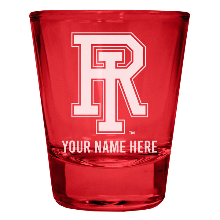 Rhode Island University Customizable Engraved Full Color 2oz Shot Glass Officially Licensed Collegiate Product Image 4