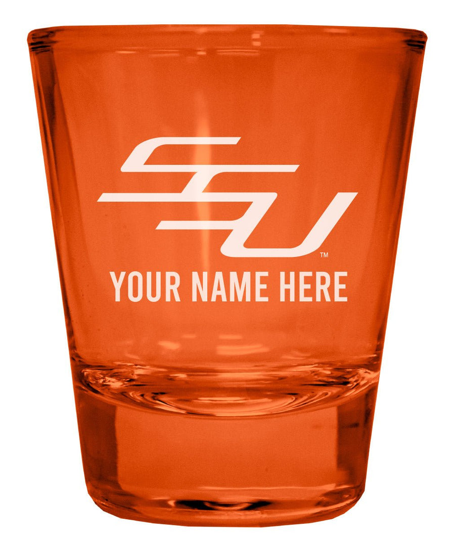 Savannah State University Customizable Engraved Full Color 2oz Shot Glass Officially Licensed Collegiate Product Image 1