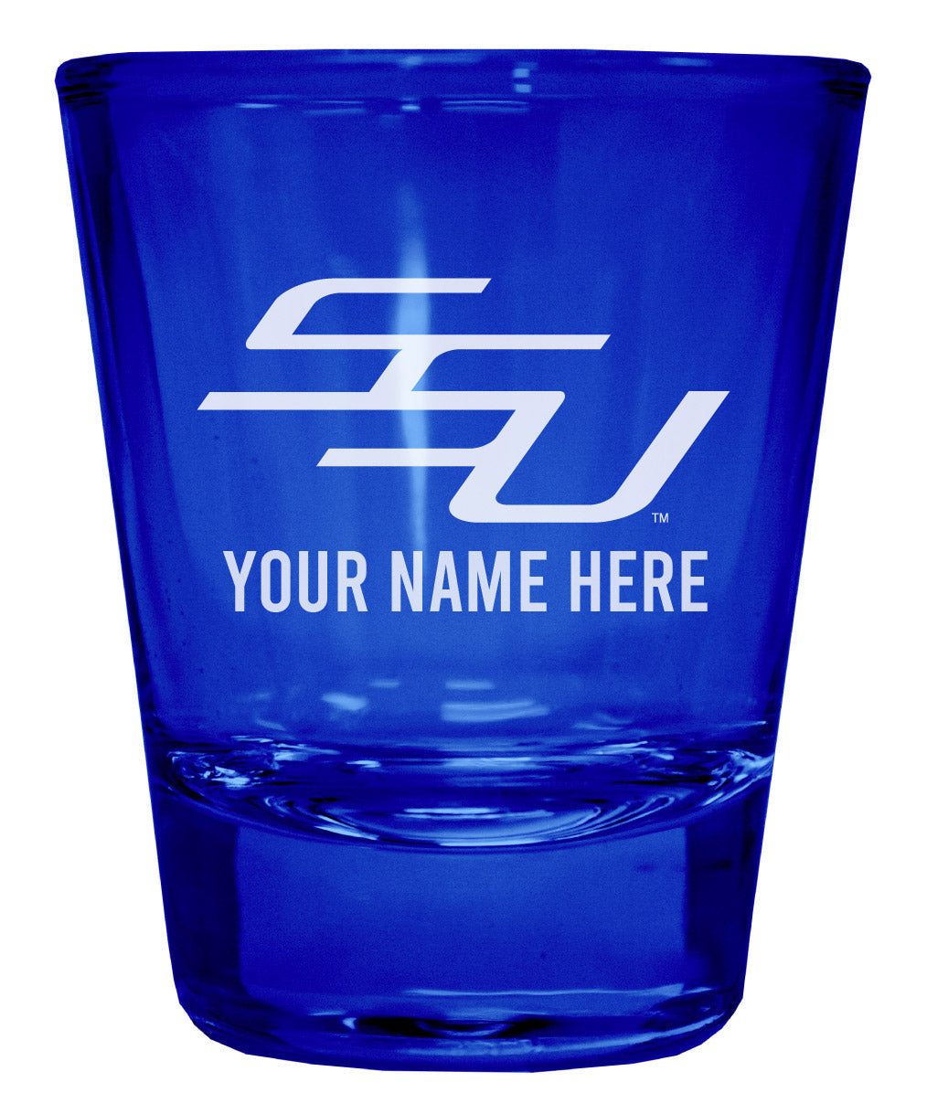 Savannah State University Customizable Engraved Full Color 2oz Shot Glass Officially Licensed Collegiate Product Image 3