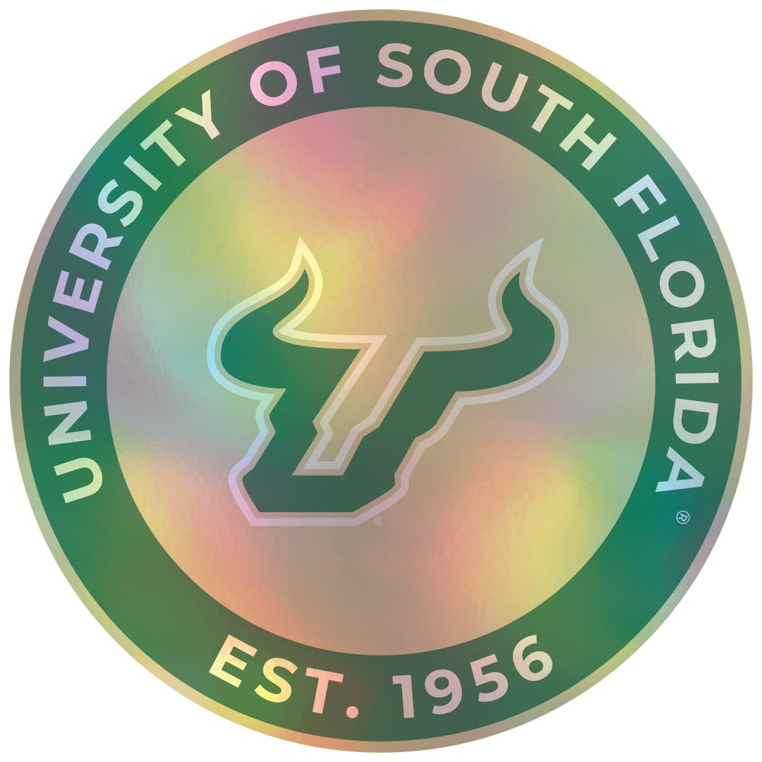 South Florida Bulls Holographic Vinyl Decal Sticker Officially Licensed Collegiate Product Image 1