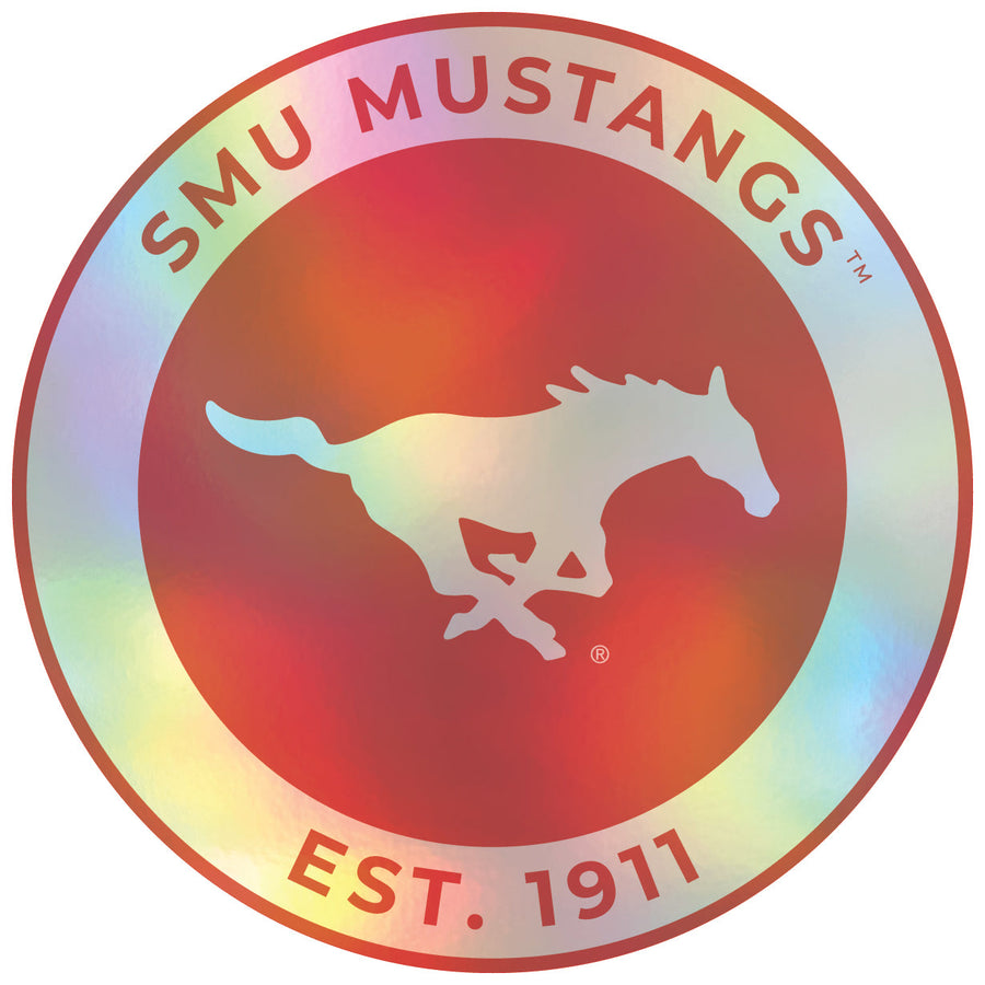 Southern Methodist University Holographic Vinyl Decal Sticker Officially Licensed Collegiate Product Image 1