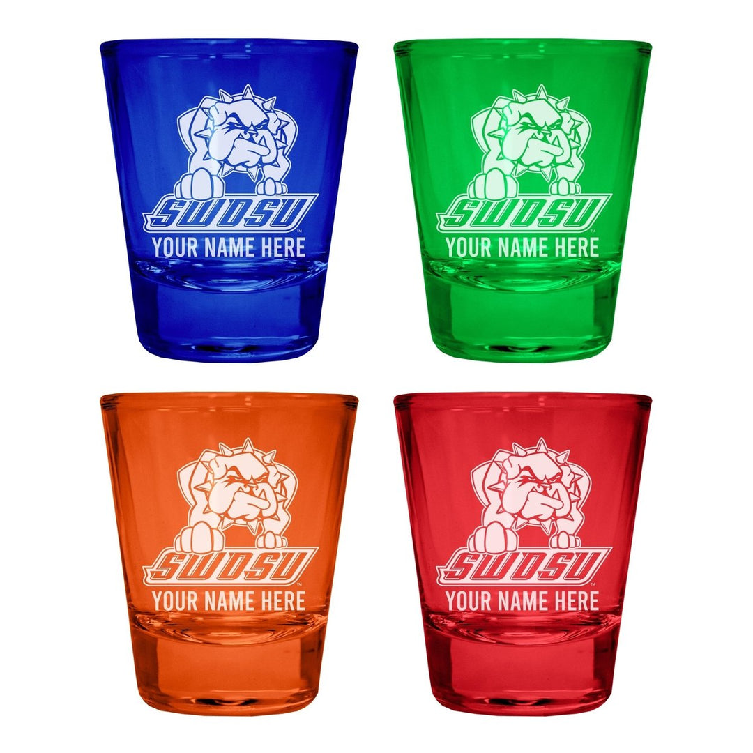 Southwestern Oklahoma State University Customizable Engraved Full Color 2oz Shot Glass Officially Licensed Collegiate Image 3