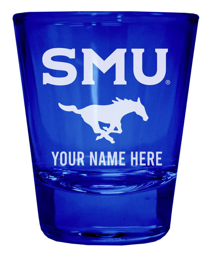 Southern Methodist University Customizable Engraved Full Color 2oz Shot Glass Officially Licensed Collegiate Product Image 4