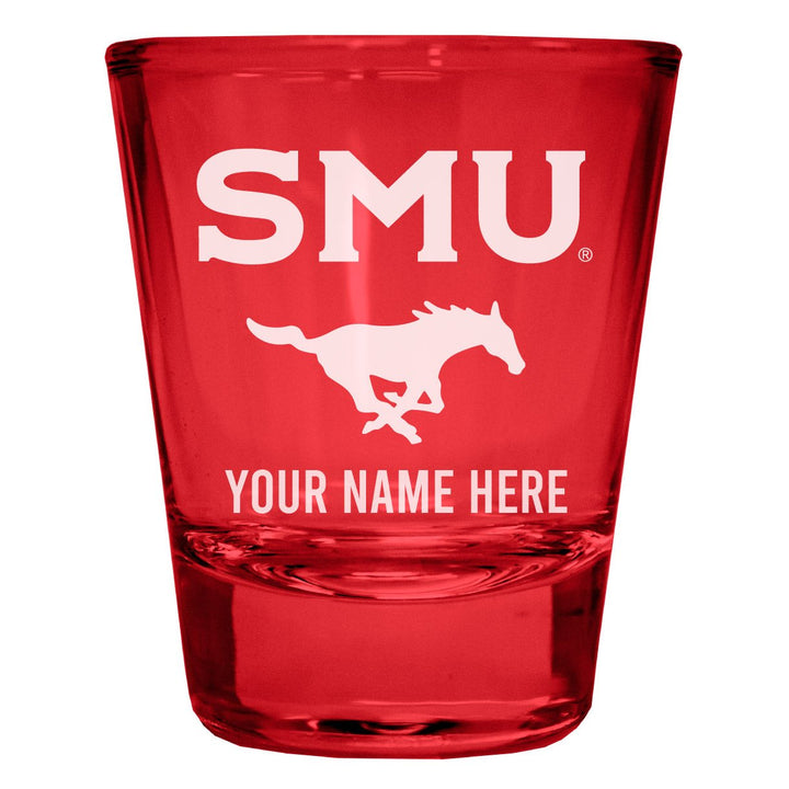 Southern Methodist University Customizable Engraved Full Color 2oz Shot Glass Officially Licensed Collegiate Product Image 4