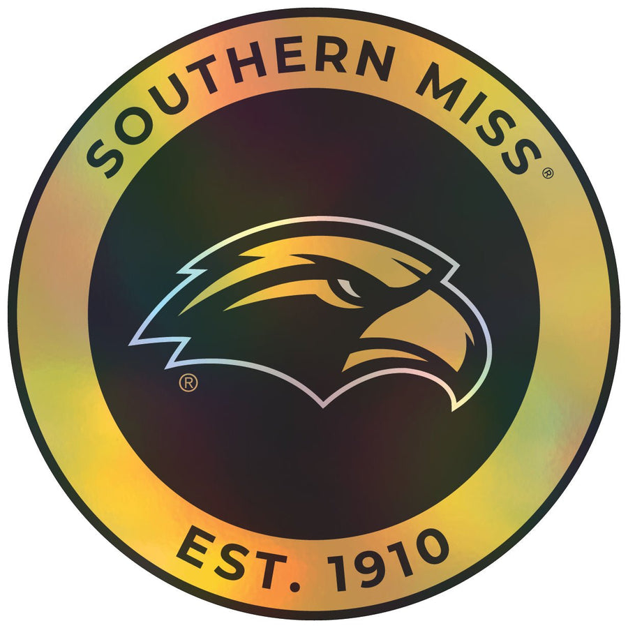 Southern Mississippi Golden Eagles Holographic Vinyl Decal Sticker Officially Licensed Collegiate Product Image 1