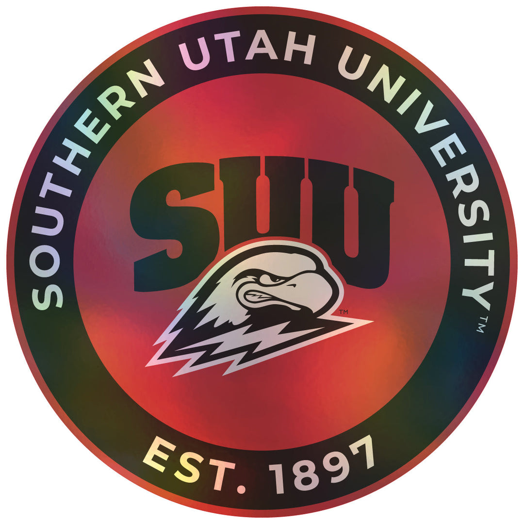 Southern Utah University Holographic Vinyl Decal Sticker Officially Licensed Collegiate Product Image 1