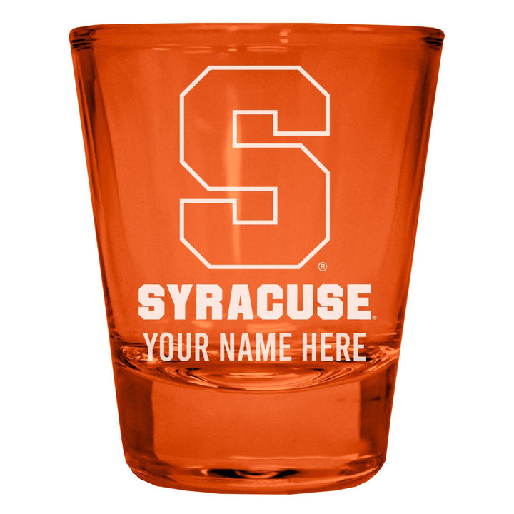 Syracuse Orange Customizable Engraved Full Color 2oz Shot Glass Officially Licensed Collegiate Product Image 4