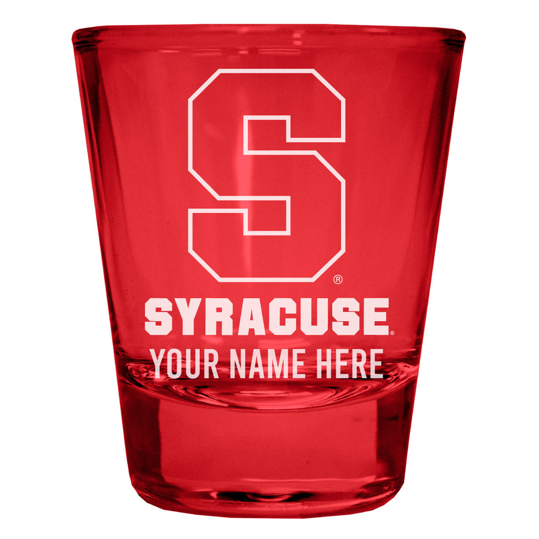 Syracuse Orange Customizable Engraved Full Color 2oz Shot Glass Officially Licensed Collegiate Product Image 4