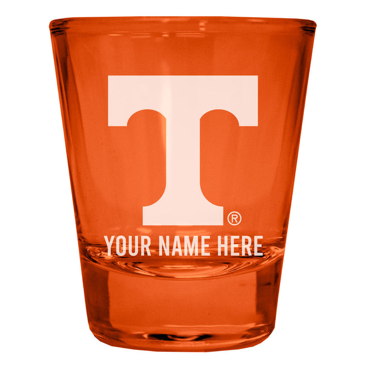 Tennessee Knoxville Customizable Engraved Full Color 2oz Shot Glass Officially Licensed Collegiate Product Image 1