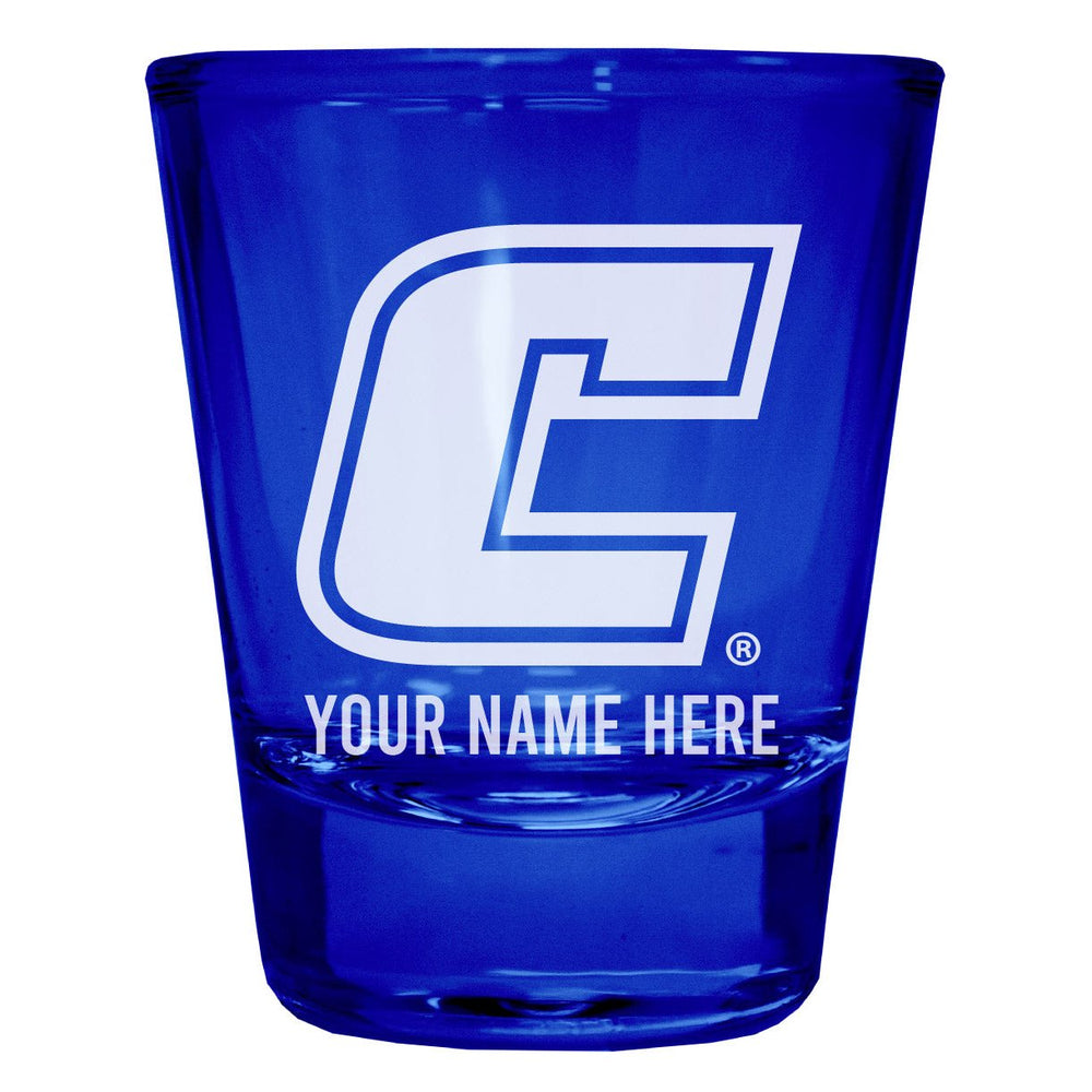 University of Tennessee at Chattanooga Customizable Engraved Full Color 2oz Shot Glass Officially Licensed Collegiate Image 2