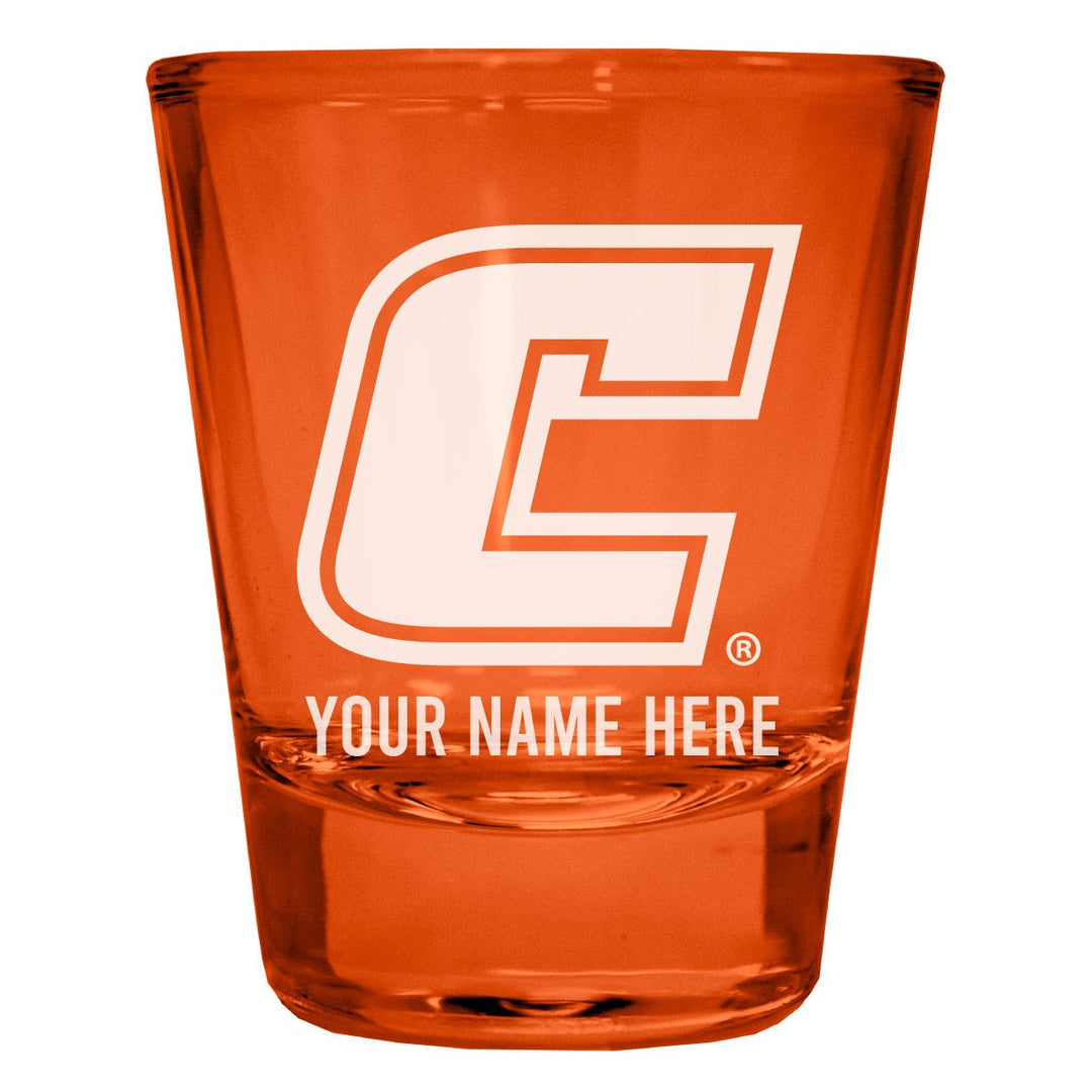 University of Tennessee at Chattanooga Customizable Engraved Full Color 2oz Shot Glass Officially Licensed Collegiate Image 3