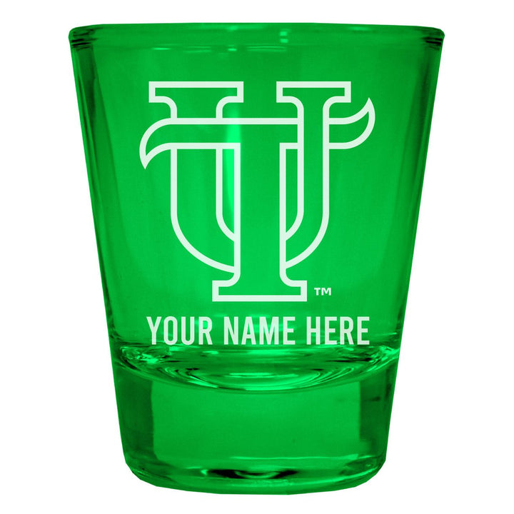 University of Tampa Spartans Customizable Engraved Full Color 2oz Shot Glass Officially Licensed Collegiate Product Image 3