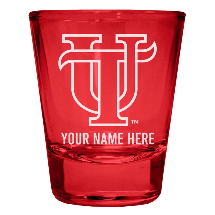 University of Tampa Spartans Customizable Engraved Full Color 2oz Shot Glass Officially Licensed Collegiate Product Image 1