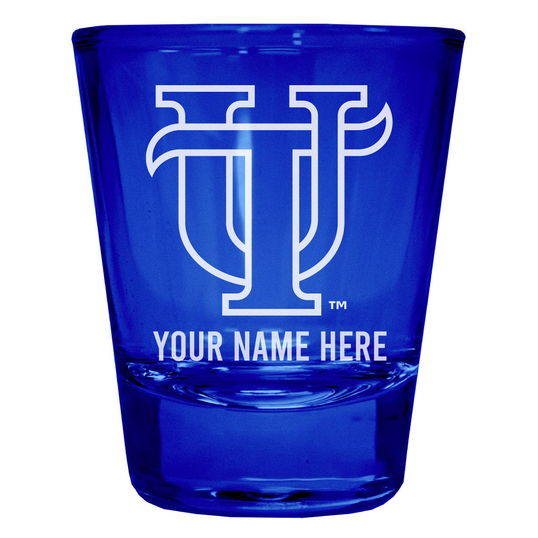 University of Tampa Spartans Customizable Engraved Full Color 2oz Shot Glass Officially Licensed Collegiate Product Image 4