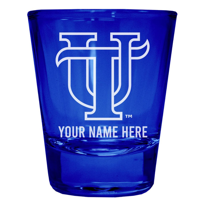 University of Tampa Spartans Customizable Engraved Full Color 2oz Shot Glass Officially Licensed Collegiate Product Image 1