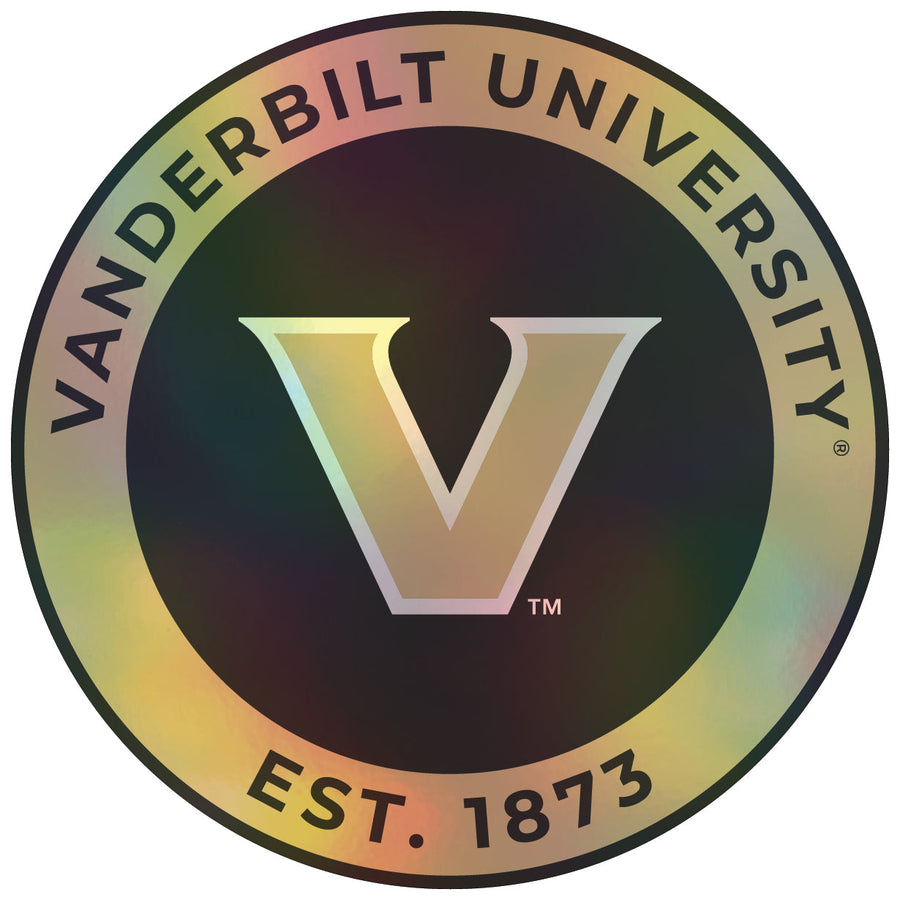 Vanderbilt University Holographic Vinyl Decal Sticker Officially Licensed Collegiate Product Image 1