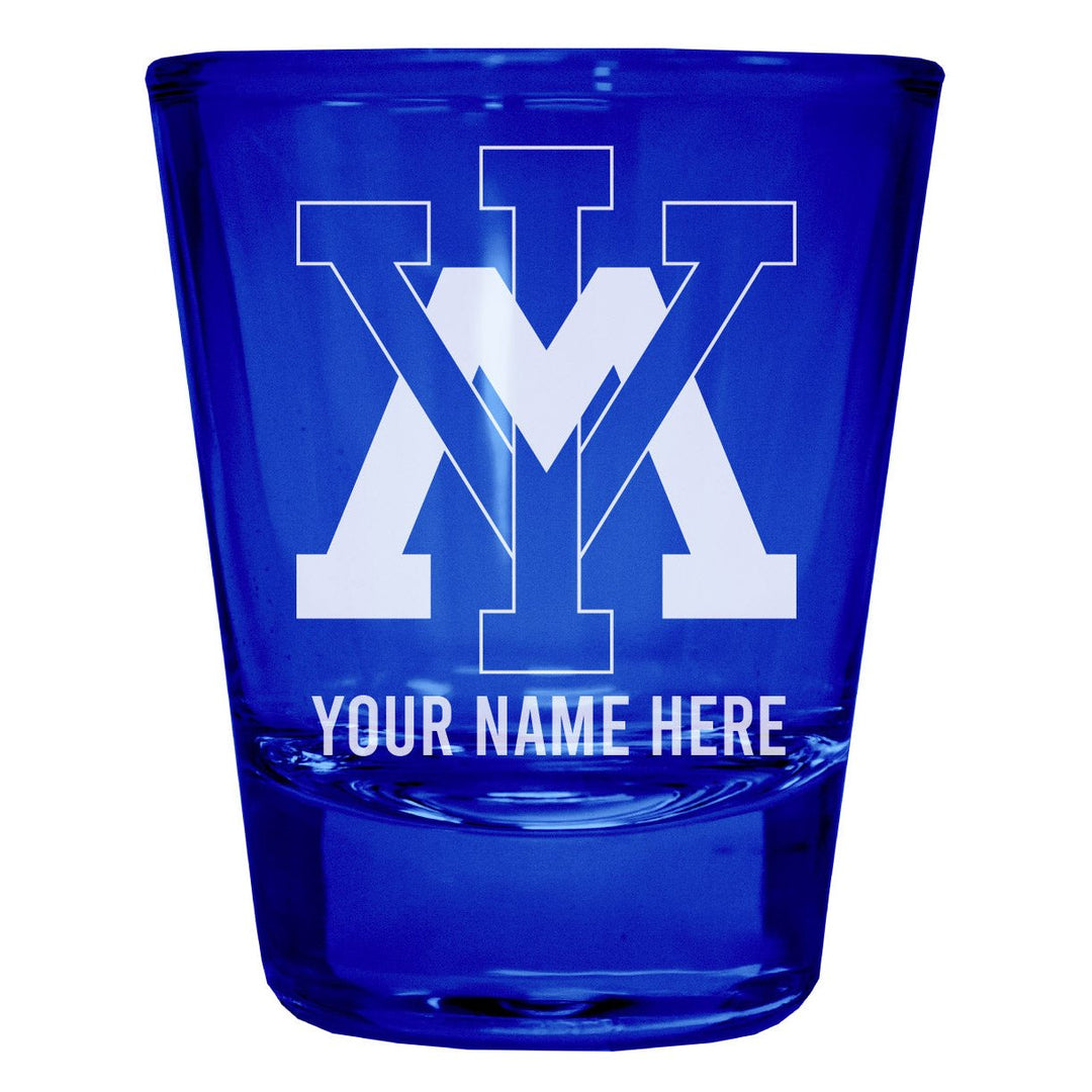 VMI Keydets Customizable Engraved Full Color 2oz Shot Glass Officially Licensed Collegiate Product Image 4