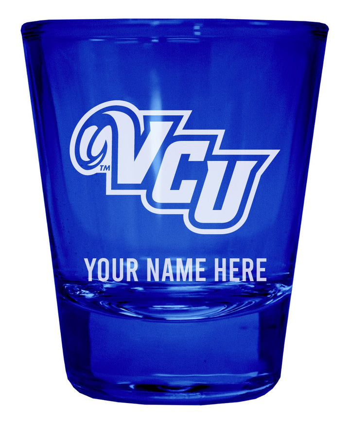 Virginia Commonwealth Customizable Engraved Full Color 2oz Shot Glass Officially Licensed Collegiate Product Image 3