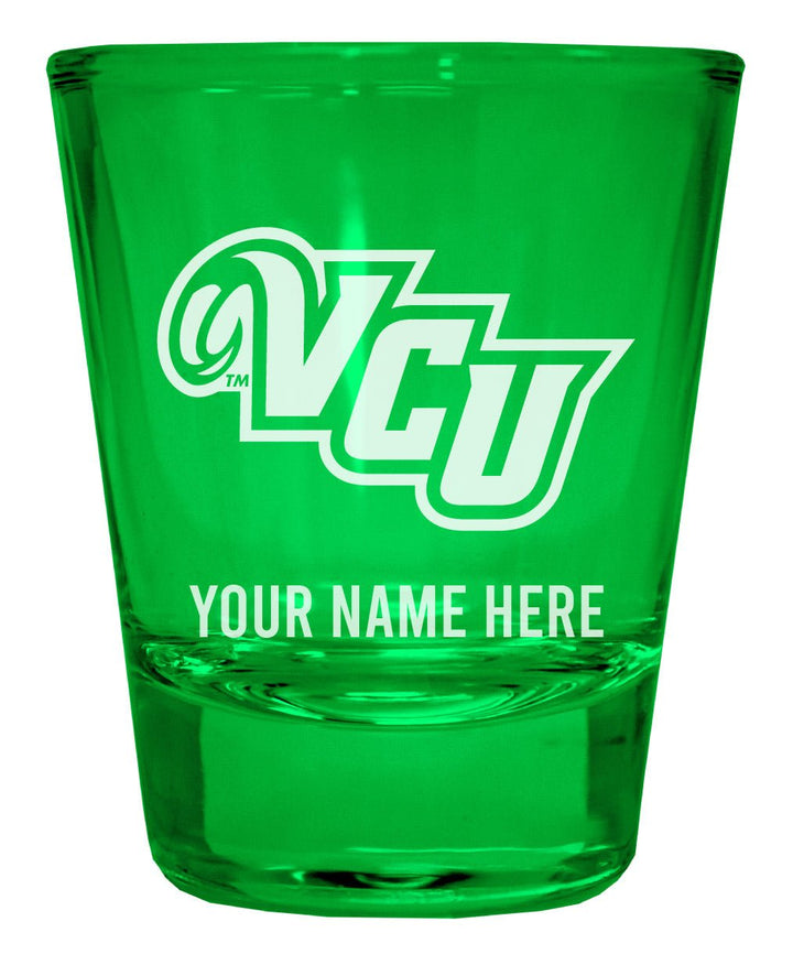 Virginia Commonwealth Customizable Engraved Full Color 2oz Shot Glass Officially Licensed Collegiate Product Image 4