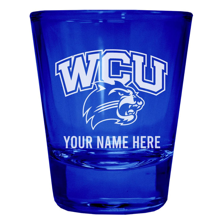 Western Carolina University Customizable Engraved Full Color 2oz Shot Glass Officially Licensed Collegiate Product Image 4