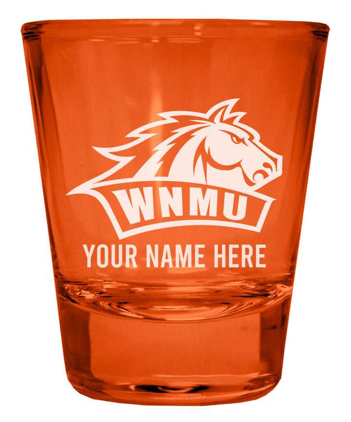 Western Mexico University Customizable Engraved Full Color 2oz Shot Glass Officially Licensed Collegiate Product Image 1