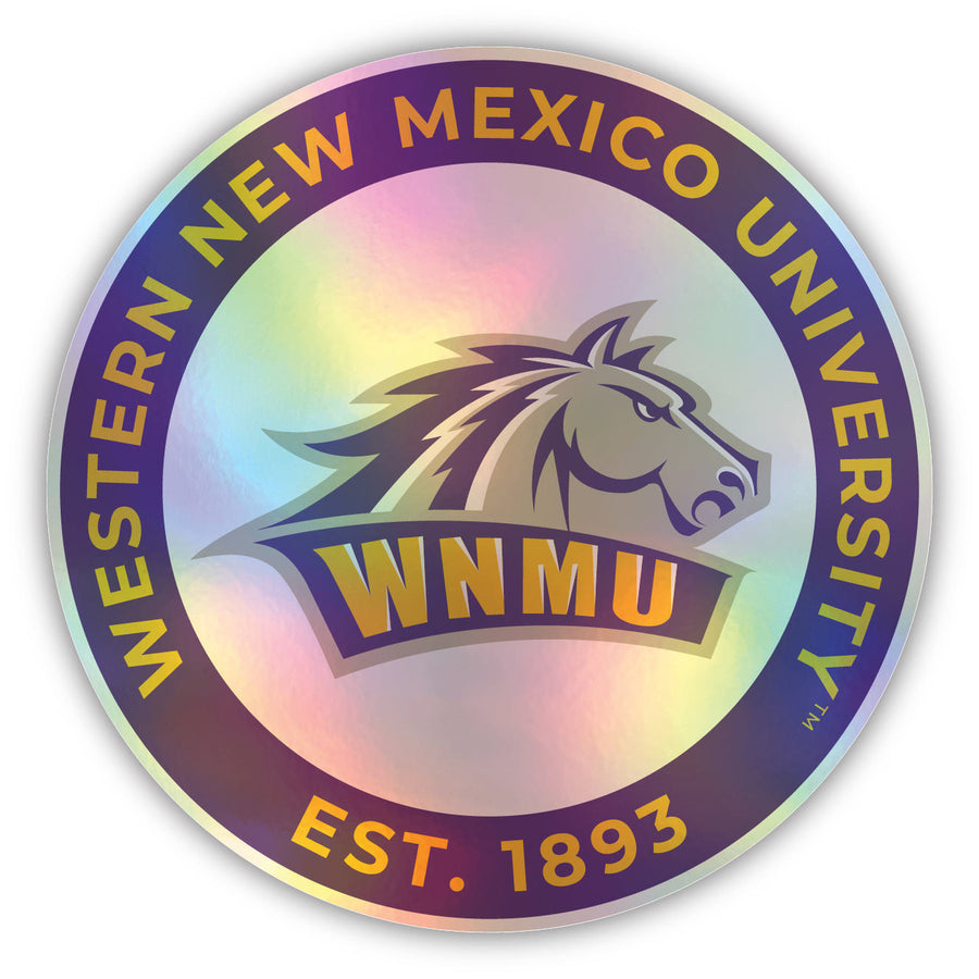 Western Mexico University Holographic Vinyl Decal Sticker Officially Licensed Collegiate Product Image 1