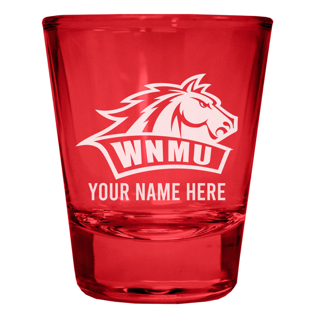 Western Mexico University Customizable Engraved Full Color 2oz Shot Glass Officially Licensed Collegiate Product Image 4