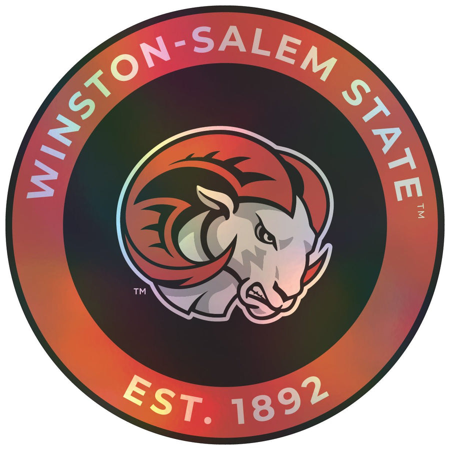 Winston-Salem State Holographic Vinyl Decal Sticker Officially Licensed Collegiate Product Image 1