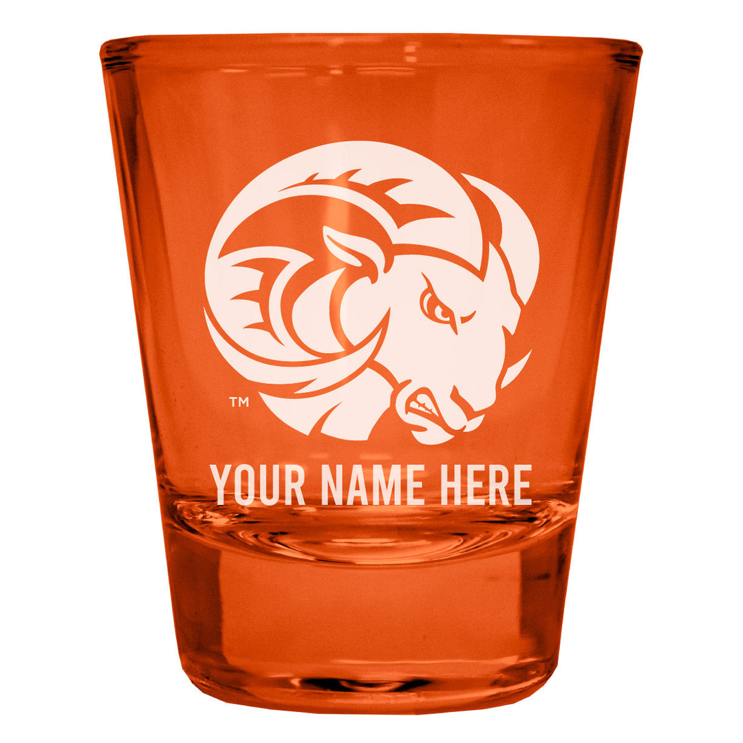 Winston-Salem State Customizable Engraved Full Color 2oz Shot Glass Officially Licensed Collegiate Product Image 2