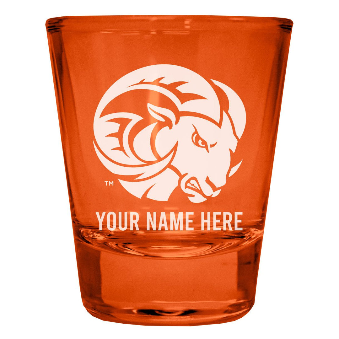 Winston-Salem State Customizable Engraved Full Color 2oz Shot Glass Officially Licensed Collegiate Product Image 1