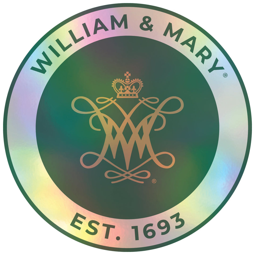 William and Mary Holographic Vinyl Decal Sticker Officially Licensed Collegiate Product Image 1