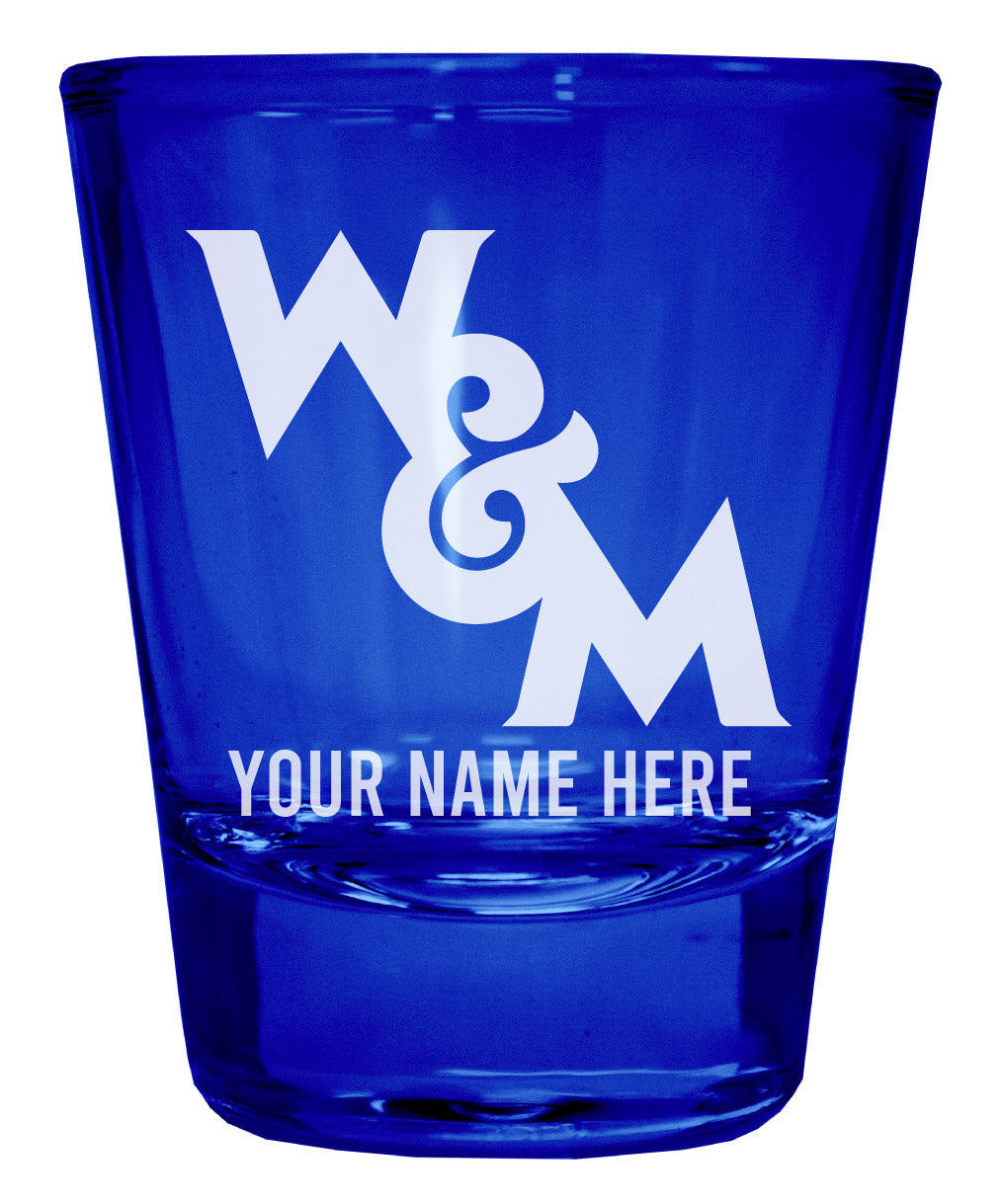 William and Mary Customizable Engraved Full Color 2oz Shot Glass Officially Licensed Collegiate Product Image 4