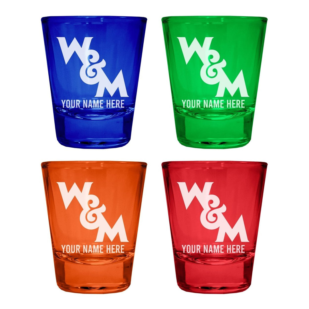 William and Mary Customizable Engraved Full Color 2oz Shot Glass Officially Licensed Collegiate Product Image 4