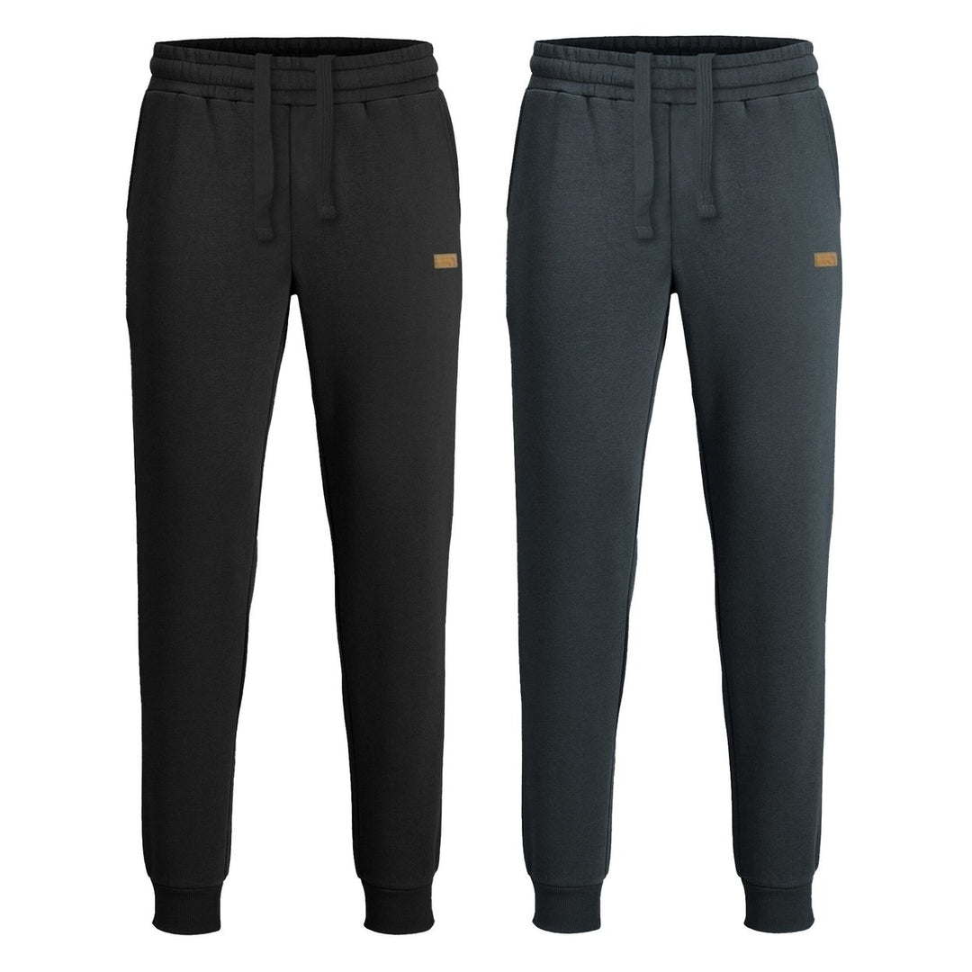 2-Piece Mens Soft Cozy Comfy Fleece Jogger Pants for Lounging and Casual Wear ( Big and Tall Sizes Available ) Image 2