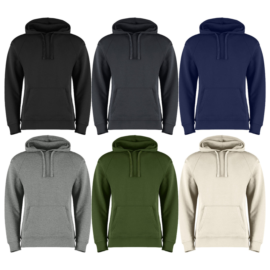 3-Pieces of Randomly Selected Mens Ultra-Soft Winter Warm Cozy Fleece Lined Pullover Hoodie for Everyday Wear (Big and Image 1