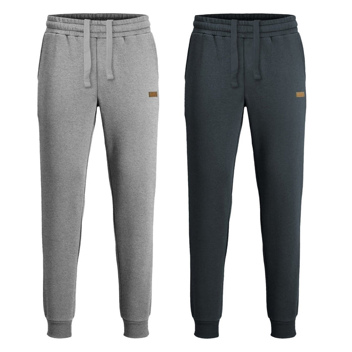 2-Piece Mens Soft Cozy Comfy Fleece Jogger Pants for Lounging and Casual Wear ( Big and Tall Sizes Available ) Image 1