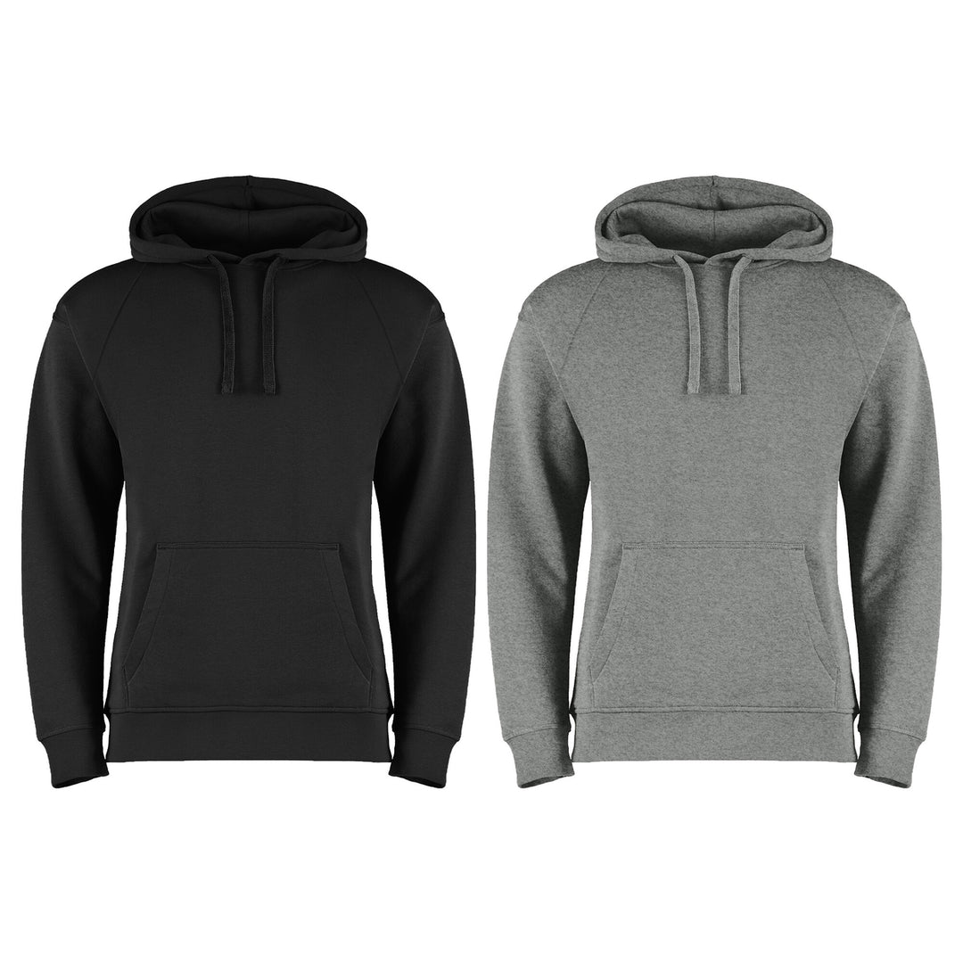 2-Piece Mens Ultra-Soft Winter Warm Cozy Fleece Lined Pullover Hoodie for Everyday Wear (Big and Tall Sizes Available) Image 3