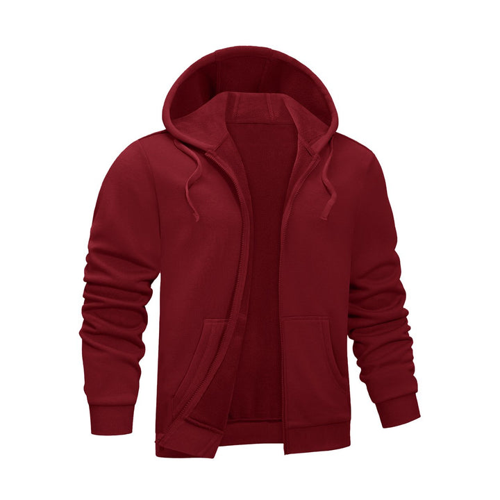 1-Piece Mens Soft Winter Warm Cozy Fleece Lined Full-Zip Hoodie for Everyday Wear (Big and Tall Sizes Available) Image 6