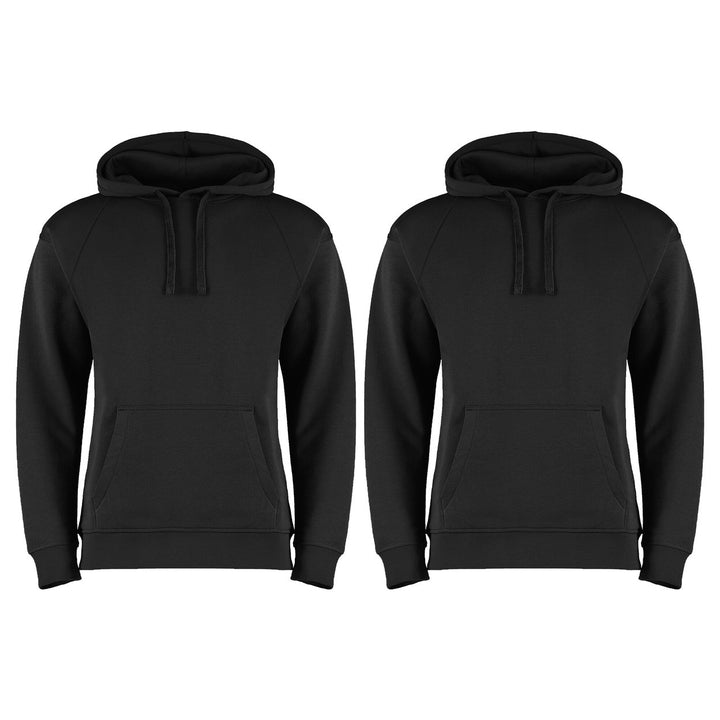 2-Piece Mens Ultra-Soft Winter Warm Cozy Comfy Fleece Lined Pullover Hoodie for Everyday Wear (Big and Tall Sizes Image 1