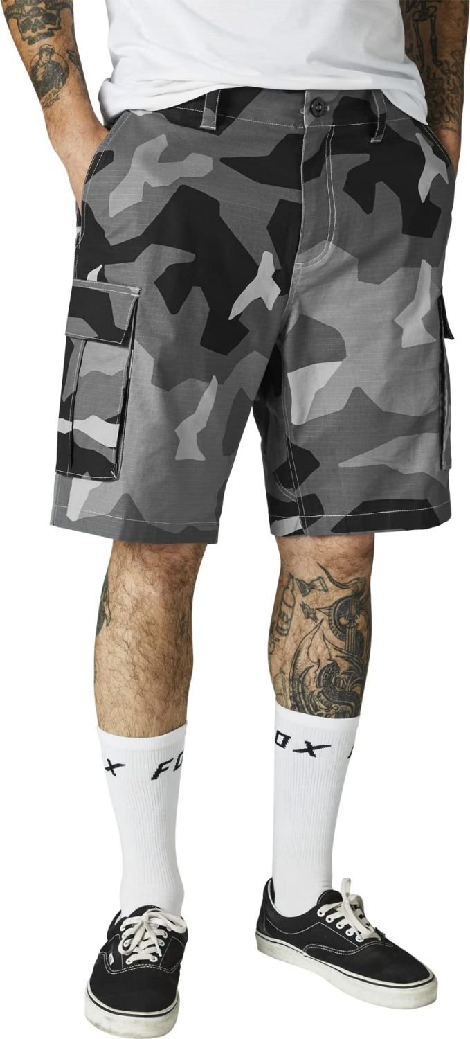 Fox Racing Mens Slambozo Cargo Short 2.0 Green Camo Image 2