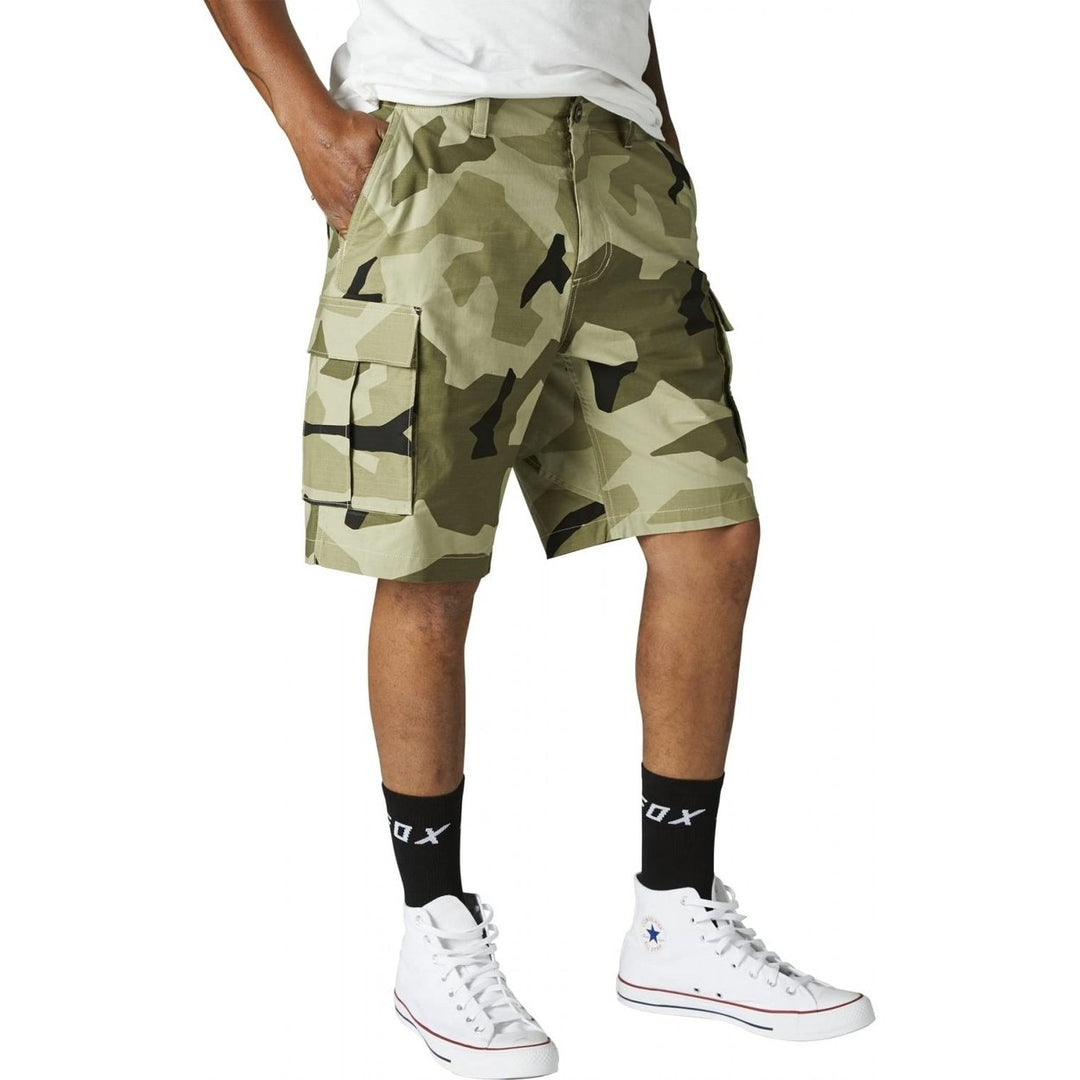 Fox Racing Mens Slambozo Cargo Short 2.0 GREEN CAMO Image 4